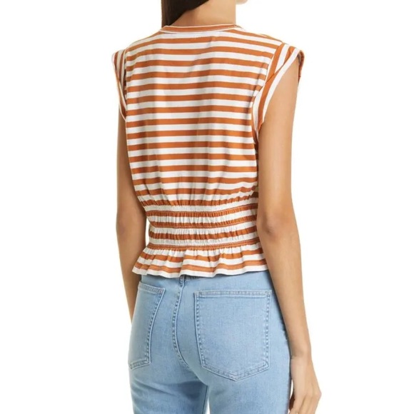 Veronica Beard Buchanan Tee Striped Size Small - Picture 3 of 12